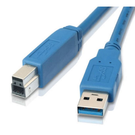 1m USB 3.0 Printer Cable - Type A Male to Type B Male Blue Colour