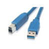 2m USB 3.0 Printer Cable - Type A Male to Type B Male Blue Colour