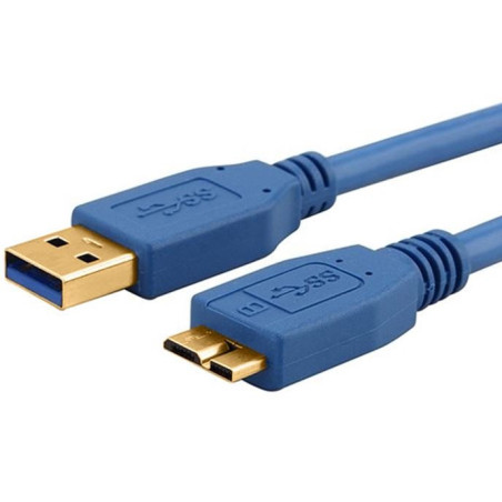 USB 3.0 Cable 2m - Type A Male to Micro B Blue Colour