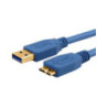 USB 3.0 Cable 2m - Type A Male to Micro B Blue Colour
