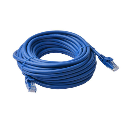 40m Blue Cat 6a UTP Ethernet Cable, Snagless