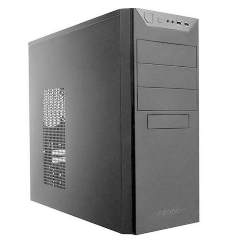Antec VSK4500E-U3 mATX Case with 500w PSU. 2x USB 3.0 Thermally Advanced Builder's Case. 1x 120mm Fan. Two Years Warranty