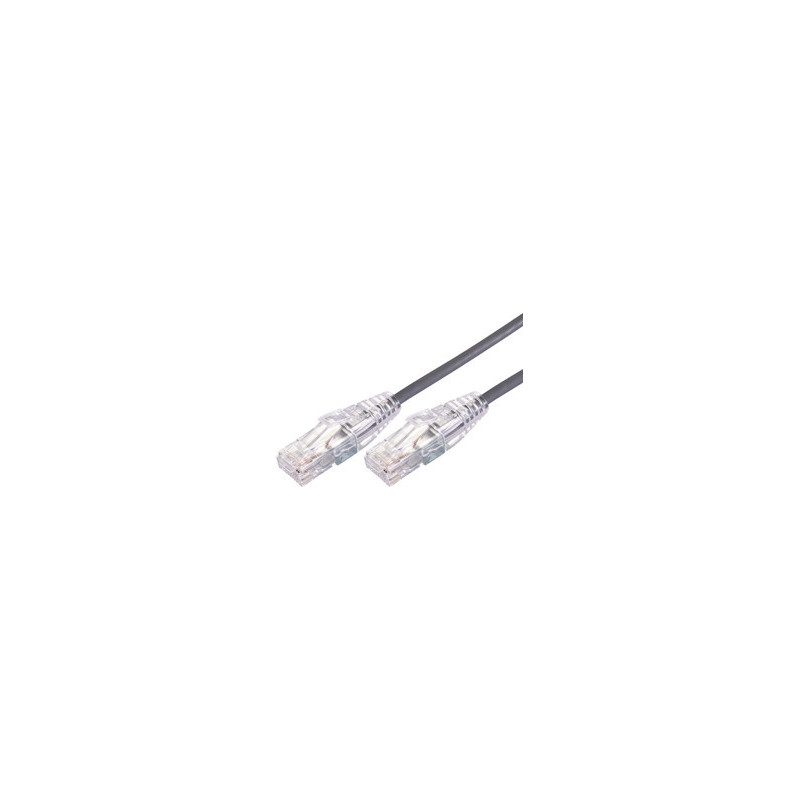Comsol 0.5m 10GbE Ultra Thin Cat 6A UTP Snagless Patch Cable LSZH (Low Smoke Zero Halogen) - Grey