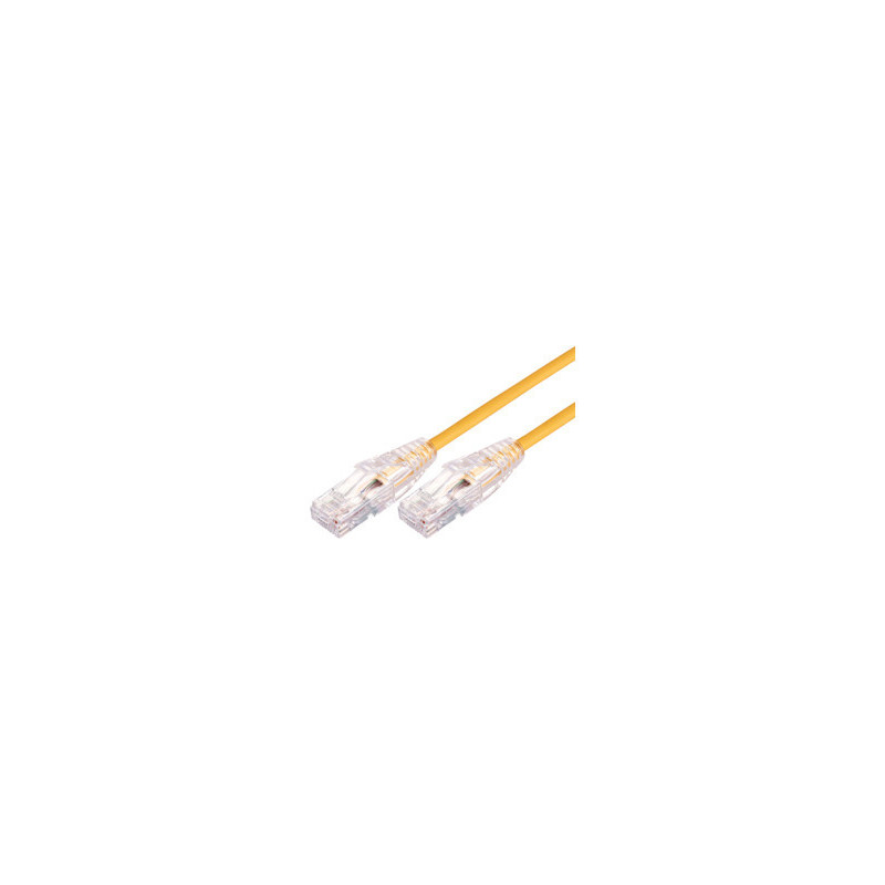 COMSOL 0.5M 10GBE ULTRA THIN CAT 6A UTP SNAGLESS PATCH CABLE -YELLOW