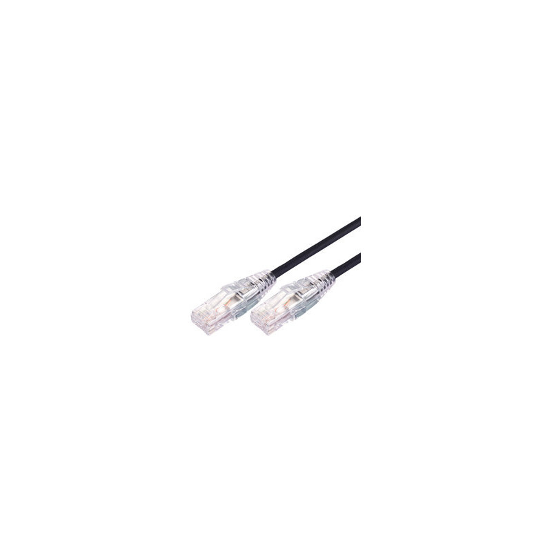 Comsol 1.5m 10GbE Ultra Thin Cat 6A UTP Snagless Patch Cable LSZH (Low Smoke Zero Halogen) - Black