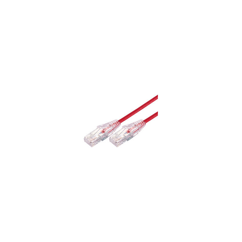 Comsol 1.5m 10GbE Ultra Thin Cat 6A UTP Snagless Patch Cable LSZH (Low Smoke Zero Halogen) - Red