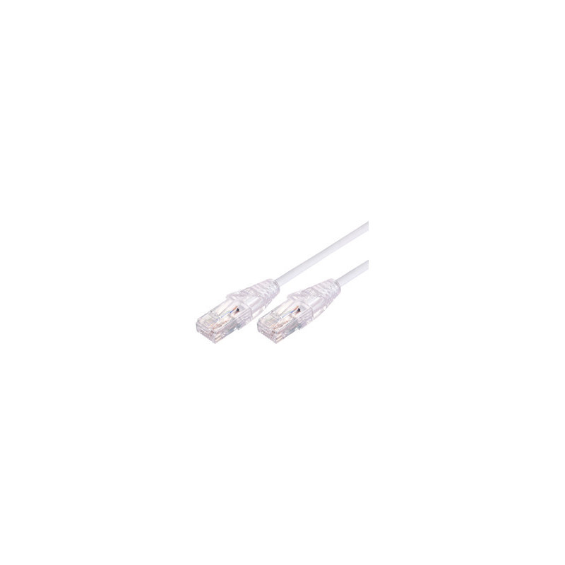 Comsol 1.5m 10GbE Ultra Thin Cat 6A UTP Snagless Patch Cable LSZH (Low Smoke Zero Halogen) - White
