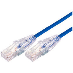 Comsol 1m 10GbE Ultra Thin Cat 6A UTP Snagless Patch Cable LSZH (Low Smoke Zero Halogen) - Blue