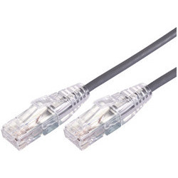 Comsol 1m 10GbE Ultra Thin Cat 6A UTP Snagless Patch Cable LSZH (Low Smoke Zero Halogen) - Grey