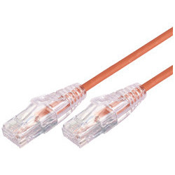 Comsol 1m 10GbE Ultra Thin Cat 6A UTP Snagless Patch Cable LSZH (Low Smoke Zero Halogen) - Orange