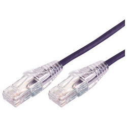 Comsol 1m 10GbE Ultra Thin Cat 6A UTP Snagless Patch Cable LSZH (Low Smoke Zero Halogen) - Purple
