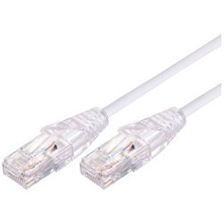 Comsol 1m 10GbE Ultra Thin Cat 6A UTP Snagless Patch Cable LSZH (Low Smoke Zero Halogen) - White