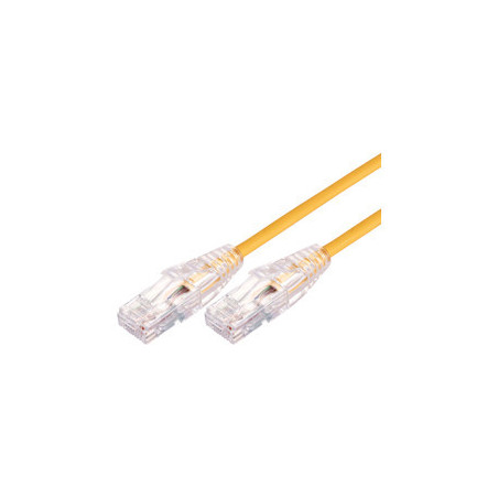 Comsol 1m 10GbE Ultra Thin Cat 6A UTP Snagless Patch Cable LSZH (Low Smoke Zero Halogen) - Yellow