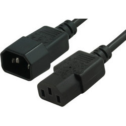 Comsol 1m Power Extension Cable IEC-C13(F) - IEC-C14(M)