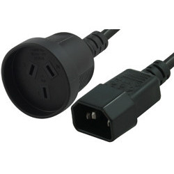 Comsol 1.5m Power Cable IEC-C14(M) - 3PIN AUS (F)
