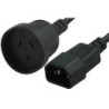 Comsol 1.5m Power Cable IEC-C14(M) - 3PIN AUS (F)