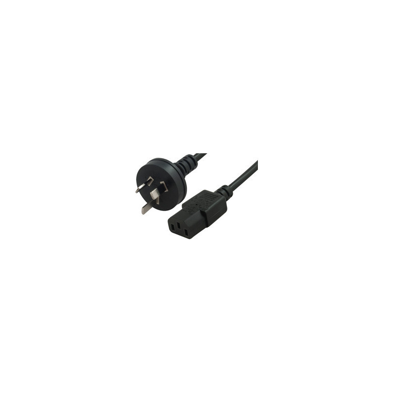 Comsol 0.5m Mains Outlet Power Cable 3PIN AUS(M) - IEC-C13(F)