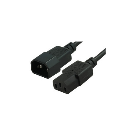 Comsol 0.5m Power Extension Cable IEC-C13(F) - IEC-C14(M)