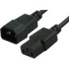 Comsol 0.5m Power Extension Cable IEC-C13(F) - IEC-C14(M)