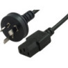 Comsol 1m Mains Outlet Power Cable 3PIN AUS(M) - IEC-C13(F)