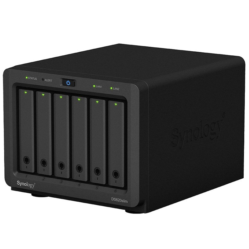 Synology DiskStation DS620slim 6-Bay Diskless NAS Dual-Core CPU 2GB RAM