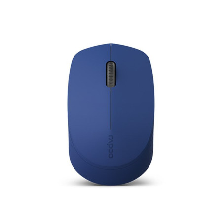 RAPOO M100 2.4GHz & Bluetooth 3 / 4 Quiet Click Wireless Mouse Blue - 1300dpi Connects up to 3 Devices, 9 months Battery Life
