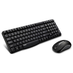 Rapoo X1800S 2.4GHz Wireless Keyboard Mouse Combo Black