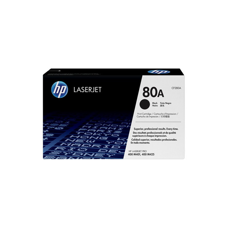HP 80A Black LaserJet Toner Cartridge (CF280A)
