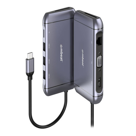 mBeat Elite X9 9-in-1 Multifunction USB-C Docking Station