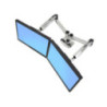 Ergotron LX Dual Side-by-Side Arm Monitor Mount - Polished Aluminum