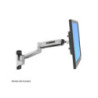 Ergotron LX Sit-Stand Wall Mount LCD Arm - Support up to 42in Display - Polished