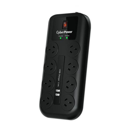 CyberPower Home Theater Series 8 Outlet + 2 USB Surge Protector & Powerboard