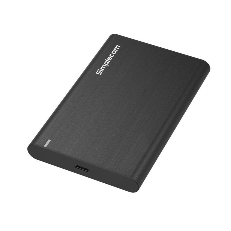 Simplecom SE221 Aluminium 2.5in SATA HDD/SSD USB3.1 Enclosure - Black