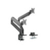 Brateck Dual Arm Full Extension Gas Spring Monitor Mount - 17in-35in