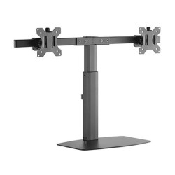 Brateck Dual Screen Pneumatic Vertical Lift Monitor Stand - 17in-27in