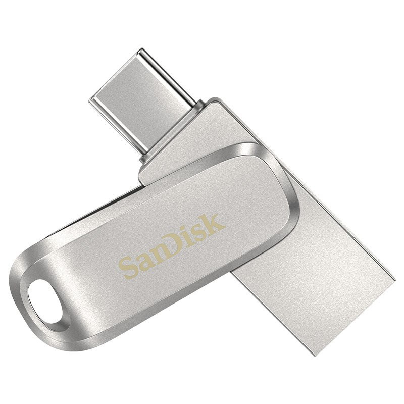 SanDisk 256GB Ultra Dual Luxe USB 3.1 Type-C and Type-A Flash Drive - 150MB/s