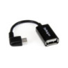 5in Right Angle Micro USB OTG Adapter