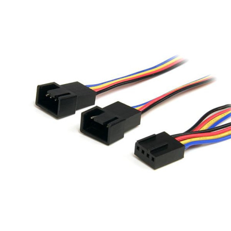 StarTech 12in 4 Pin PWM Fan Extension Power Y Cable  F/M