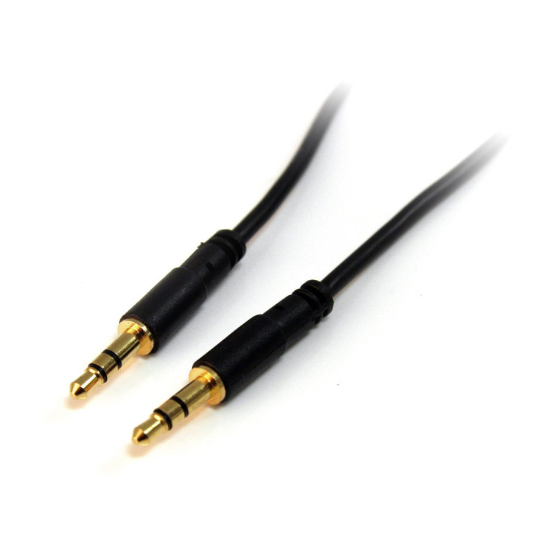 StarTech 3 ft Slim 3.5mm Stereo Audio Cable - M/M