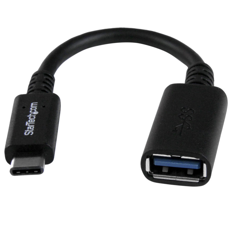 StarTech USB C to USB A Adapter Cable M/F - 6in - USB 3.0 - Certified