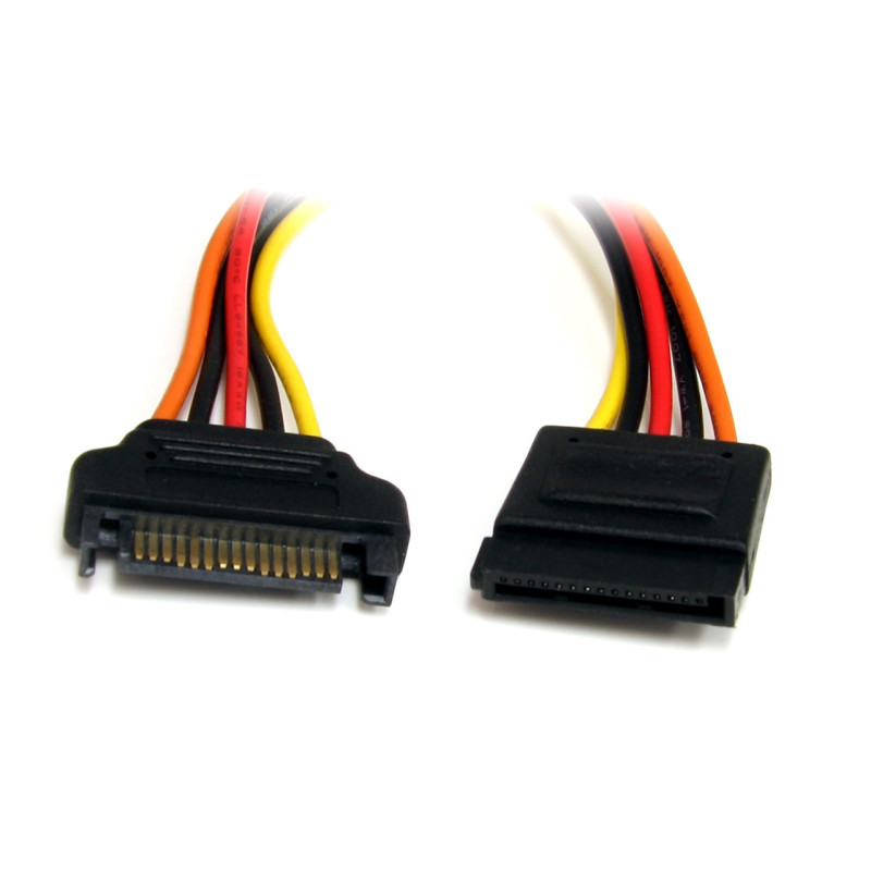 StarTech 12in SATA Power Extension Cable Cord - 15Pin SATA Power M/F