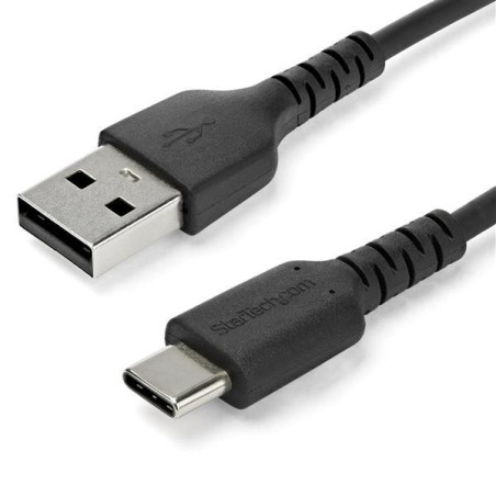 StarTech 2 m (6.6 ft) USB 2.0 to USB C Cable Black Aramid Fiber