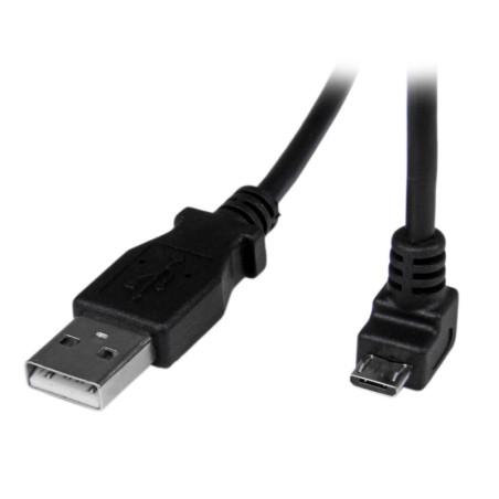 StarTech 2m Angled Micro USB Cable - Down Angle Micro USB