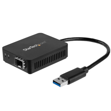 StarTech USB 3.0 to Fiber Optic Converter - Open SFP - 1000BASE-SX/LX
