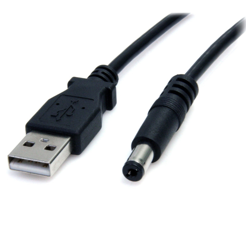 StarTech USB to 5v DC Cable - USB A to Type M Barrel 5.5mm 5V DC Plug