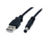 StarTech USB to 5v DC Cable - USB A to Type M Barrel 5.5mm 5V DC Plug