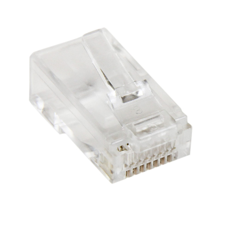 CAT 5E RJ45 SOLID MODULAR PLUG 50 PACK