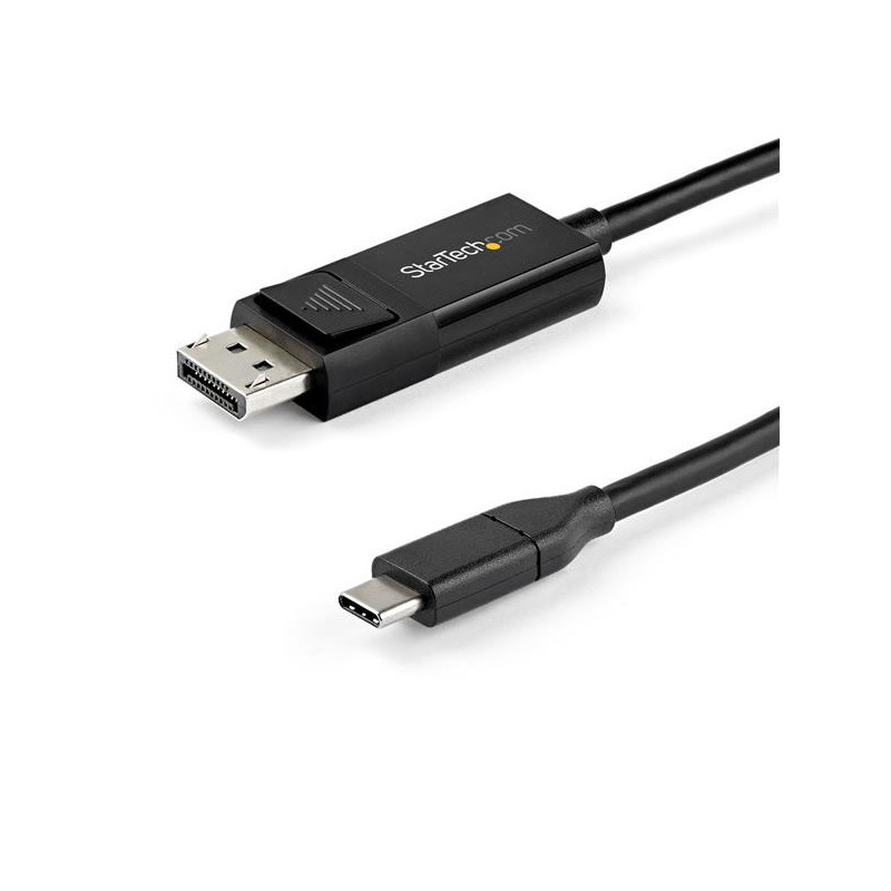 StarTech 6.6 ft. (2 m) USB C to DisplayPort 1.4 Cable - Bidirectional