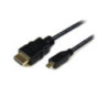 StarTech 2 m High Speed HDMI Cable with Ethernet HDMI to HDMI Micro