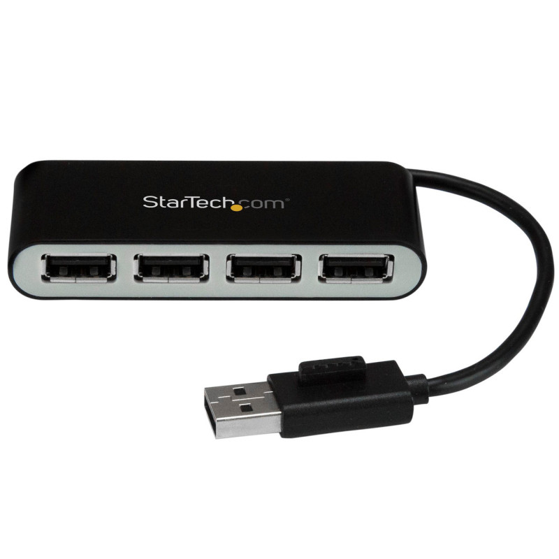 StarTech 4Port USB 2.0 Hub - Portable - 4 Port USB Hub - Mini USB Hub